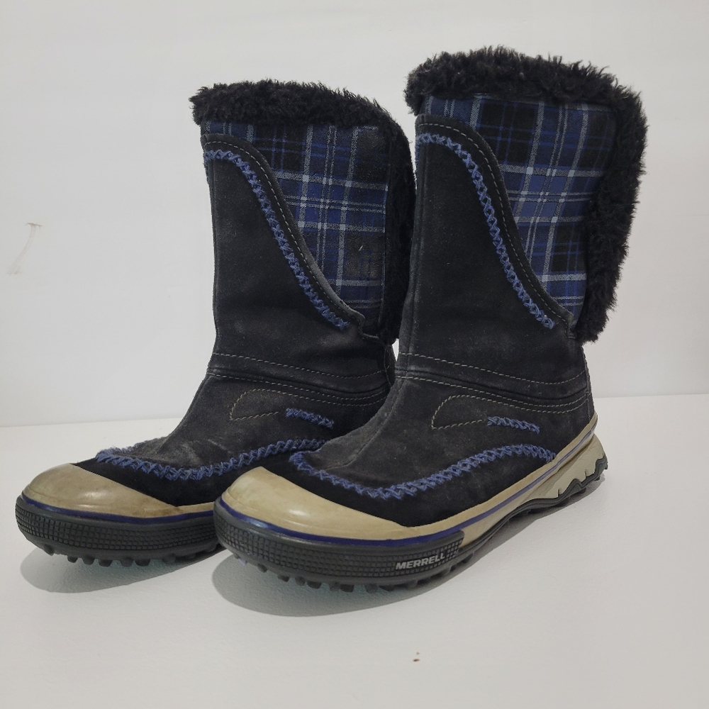 MERRELL WOMEN'S OPTI-WARM PIXIE PULL ON BRAKEN SUIDE BOOTS